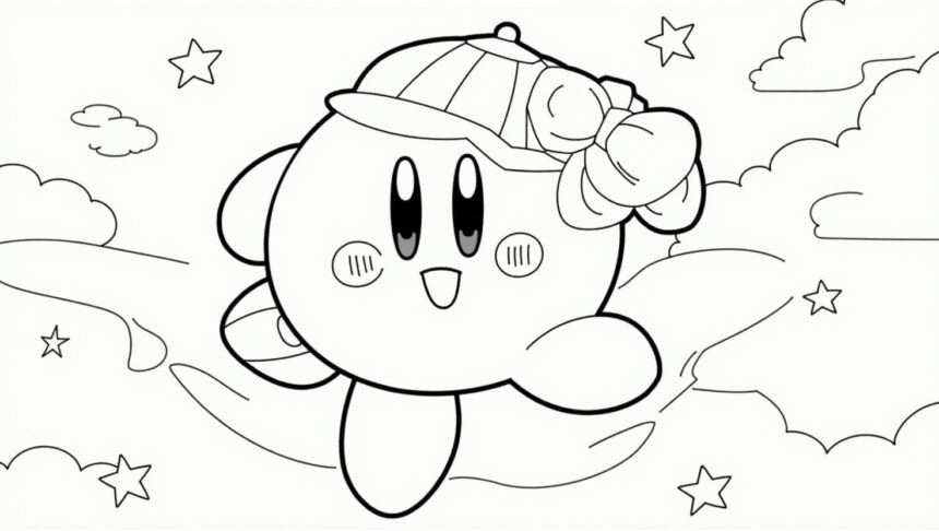 kirby coloring pages