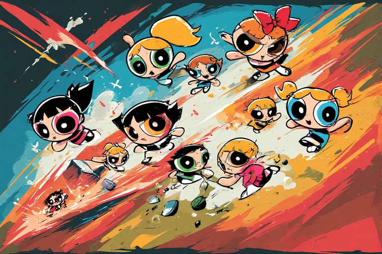 Unleash Epic Power: Powerpuff Girls Jack1Set2 Vector Designs That Ignite Creativity